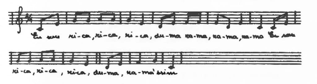 Partitura da música "A rica e a pobre"